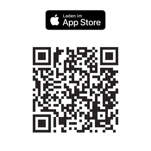 QR-Code zum Download der Zetteln-App im Apple App Store
